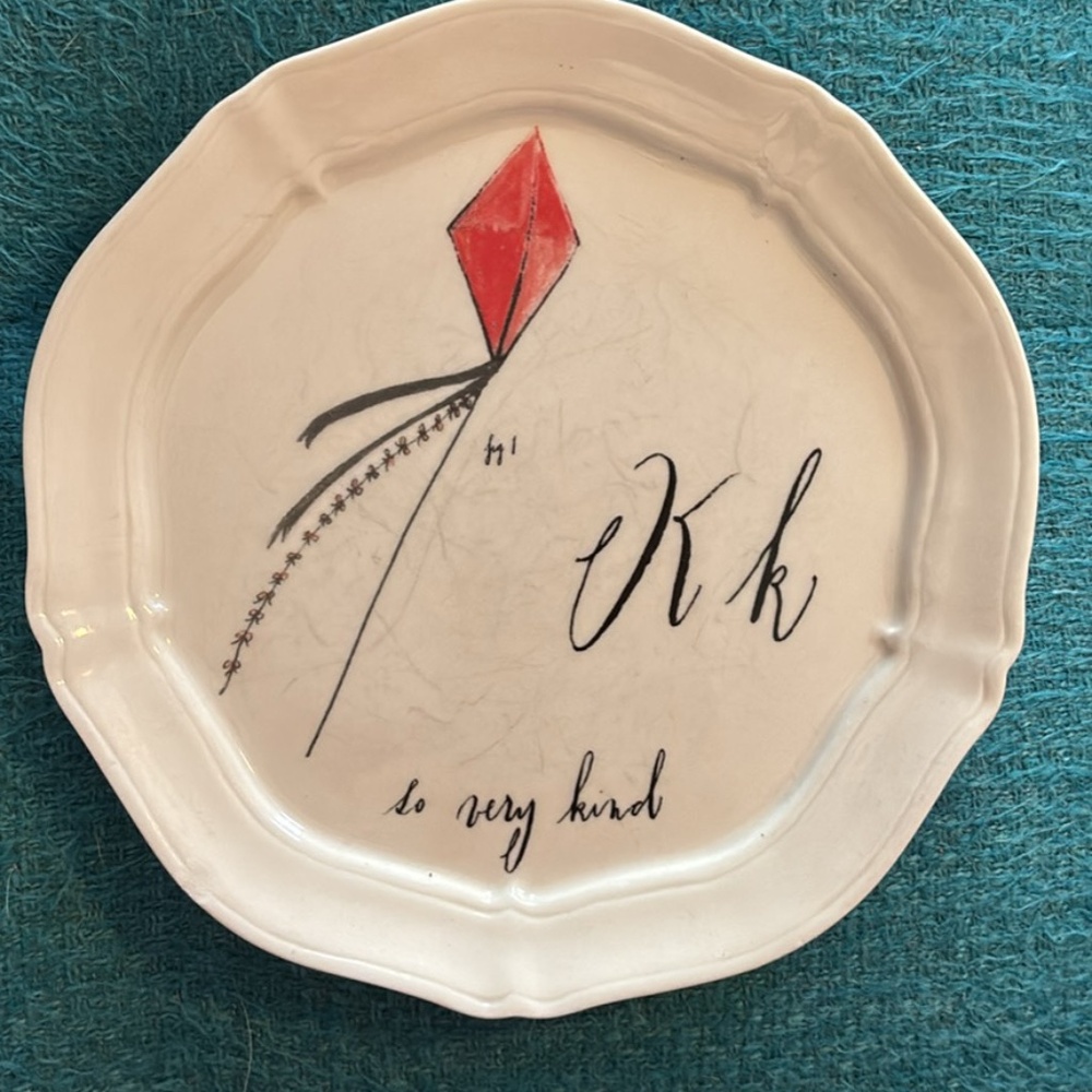 Linea Carta Plate - K “So Very Kind”